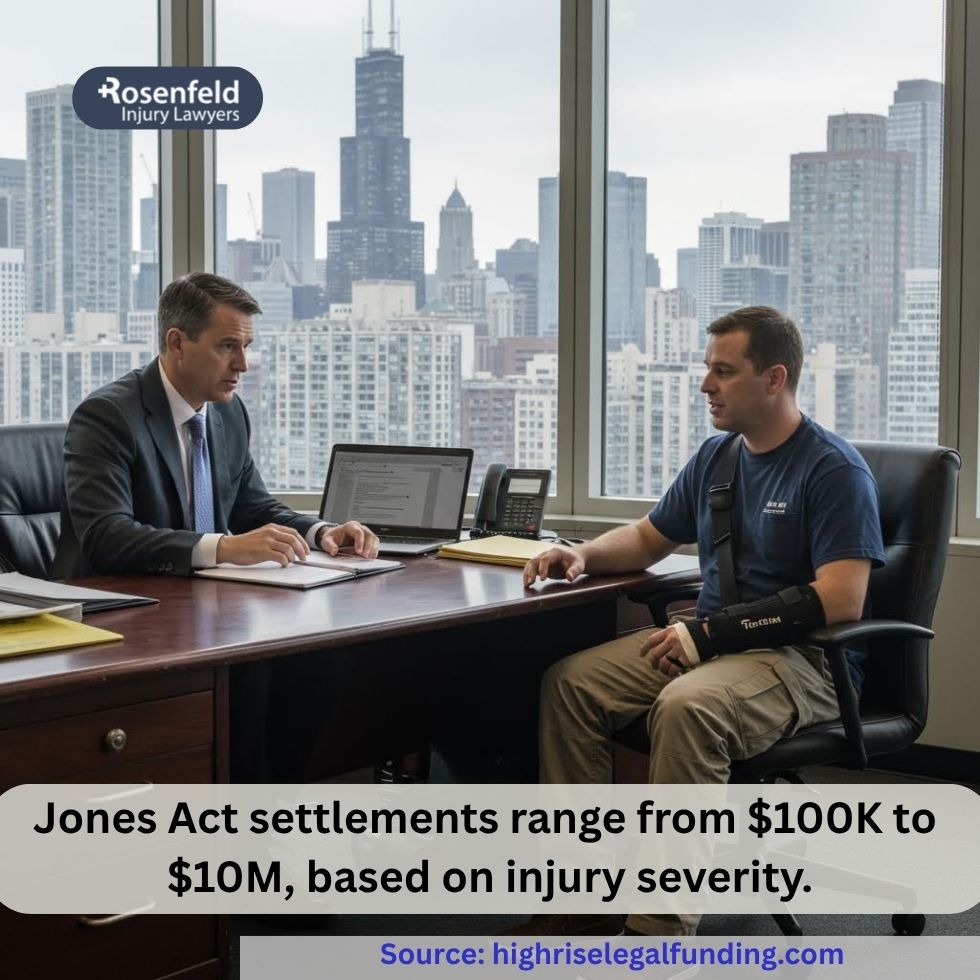 Chicago Jones Act attorney reviewing settlement options with injured worker