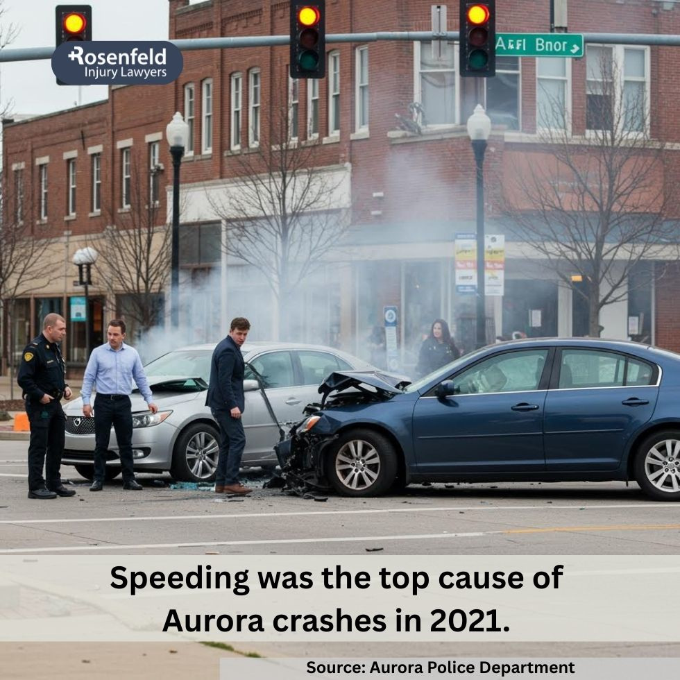 Law firm in Aurora handling a car accident case involving serious personal injuries.