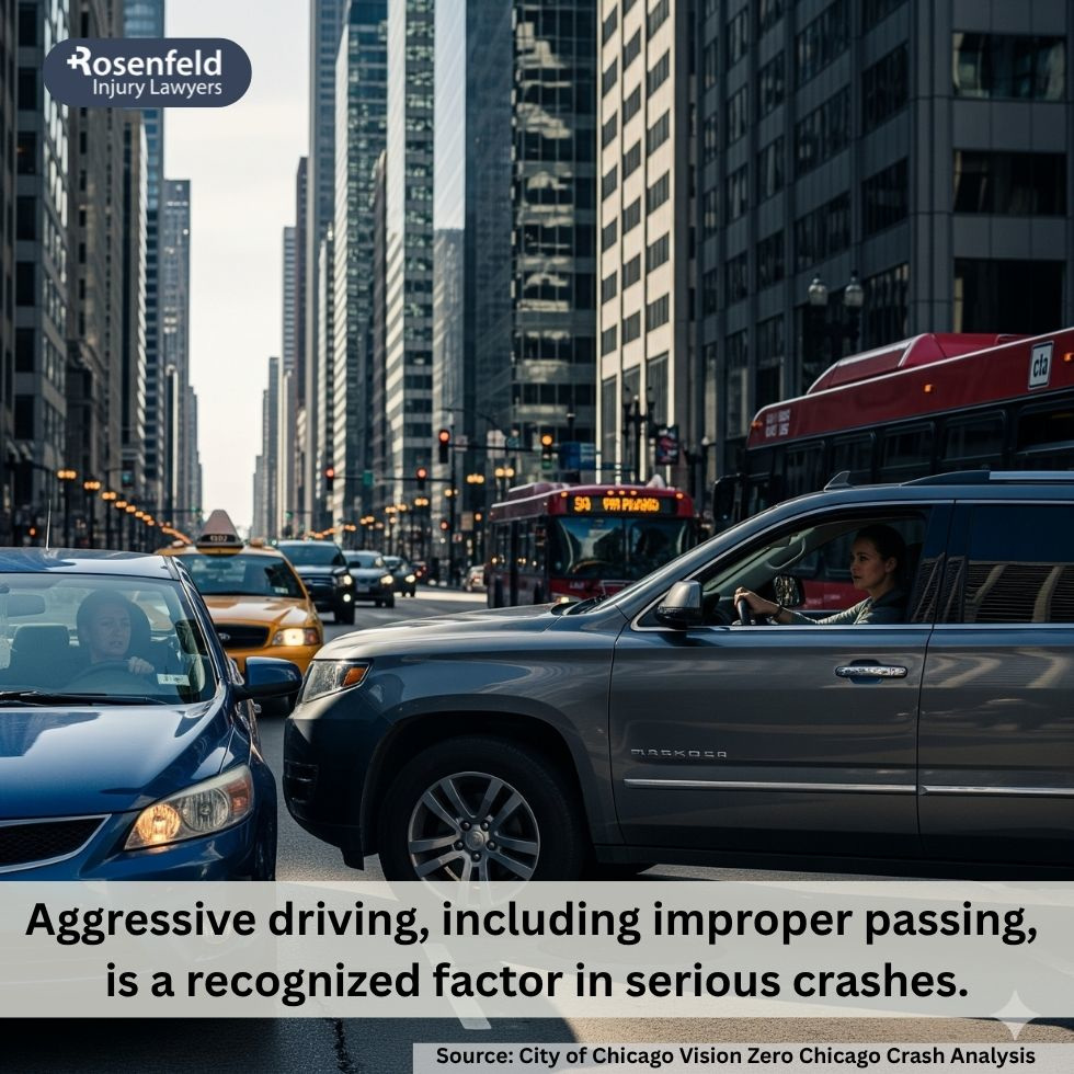 Law firm explaining common causes of car accidents in Chicago.