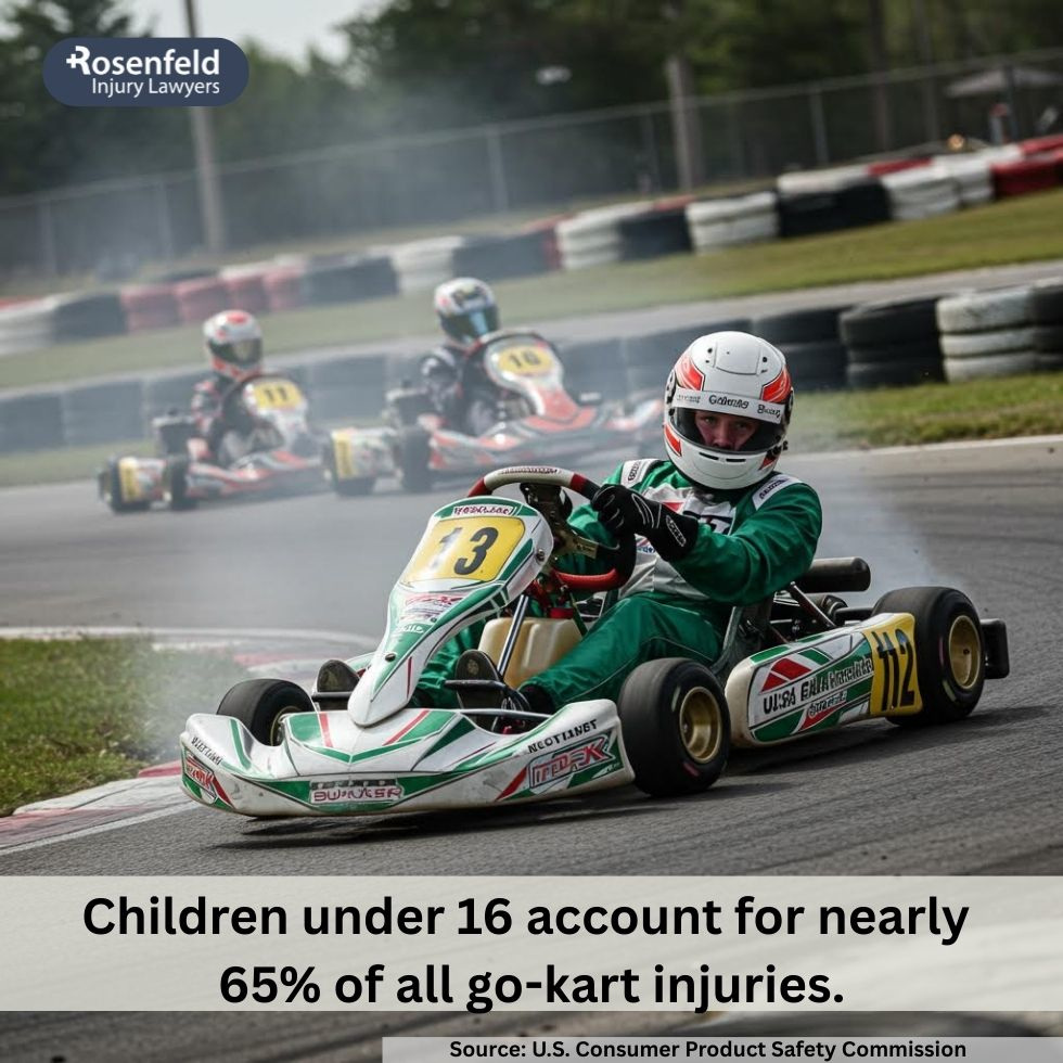 Law firm handling go-kart accident cases with associated injuries