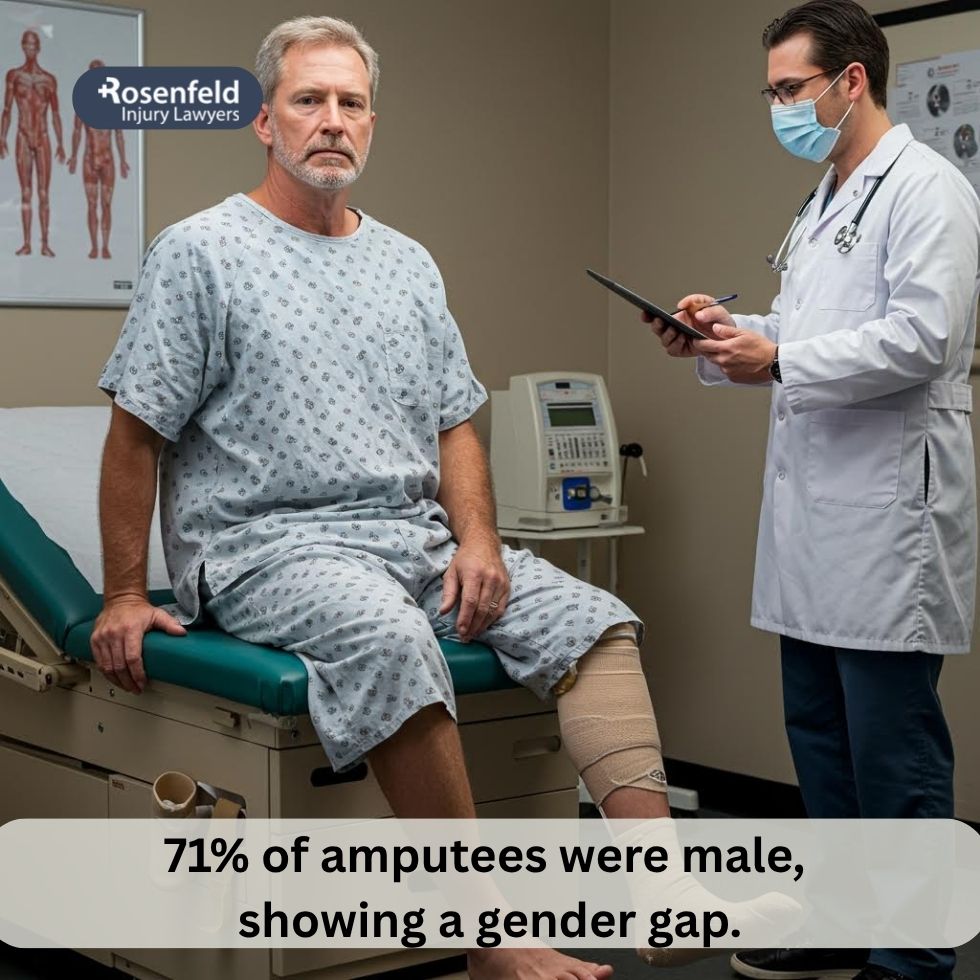 Amputation statistics in Illinois showing injury-related and medical causes