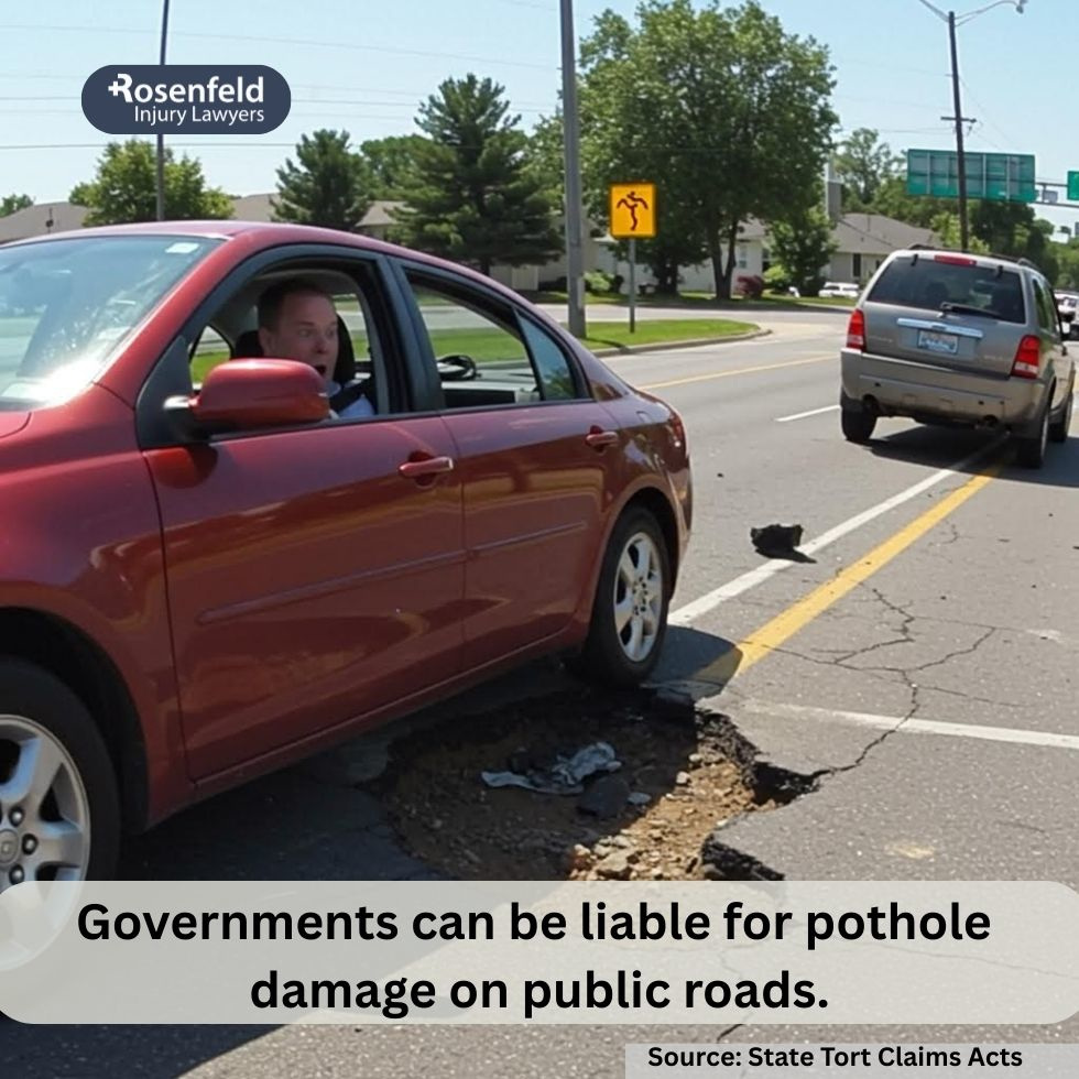 Medical bills and documents following a personal injury from a pothole-caused accident.