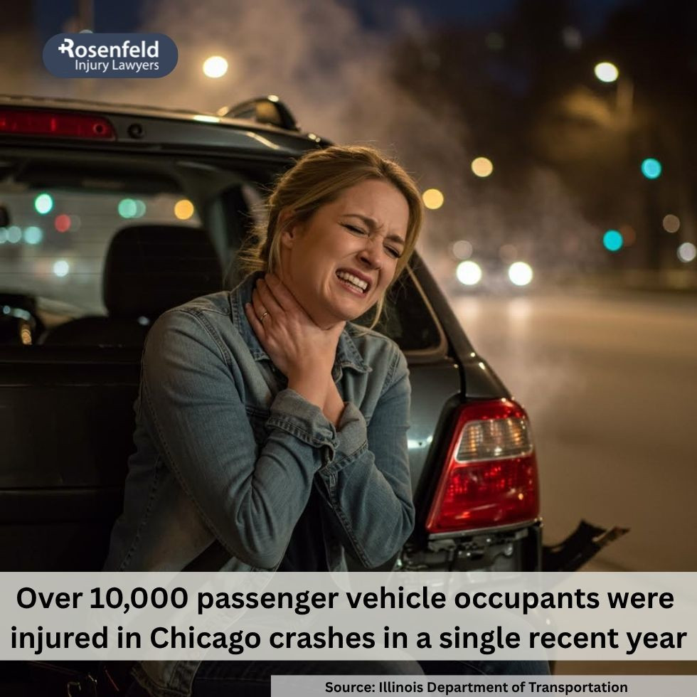 Injured passenger filing an insurance claim after a car accident