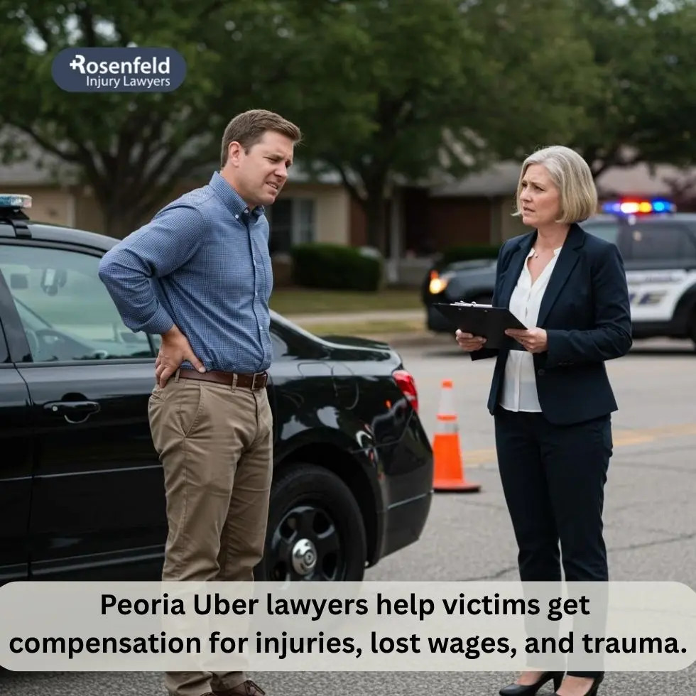 Peoria Uber accident lawyer helping victims recover compensation after a car crash.