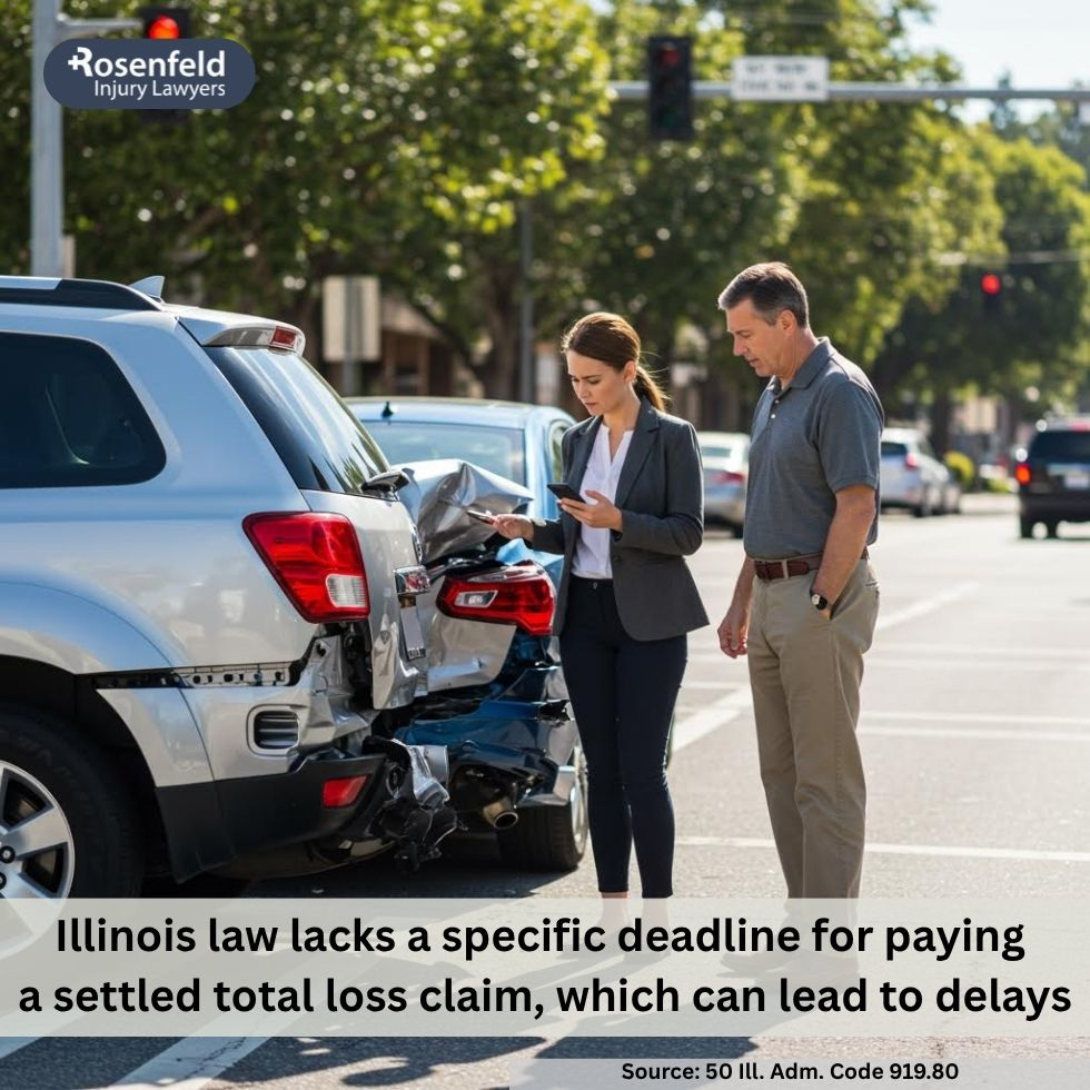 Personal injury attorney on how long Allstate takes to pay a total loss claim.