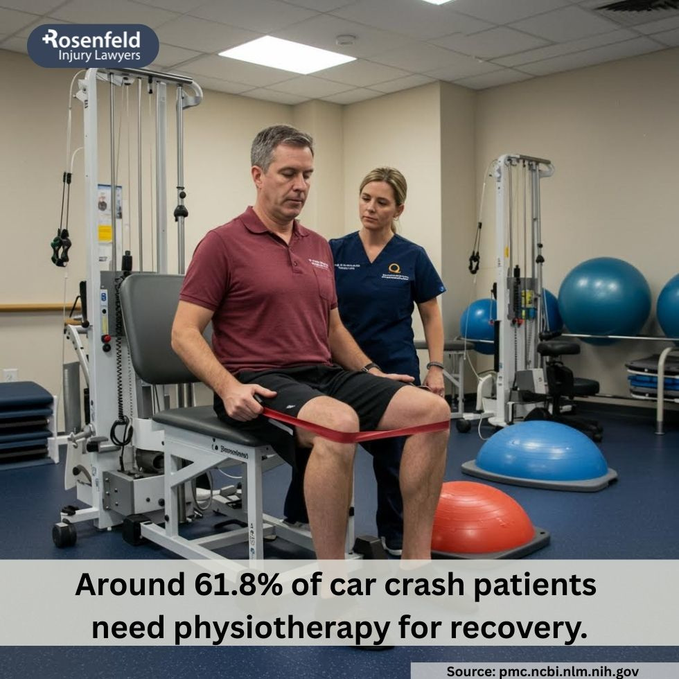 Attorney discussing a physical therapy settlement with an injured client