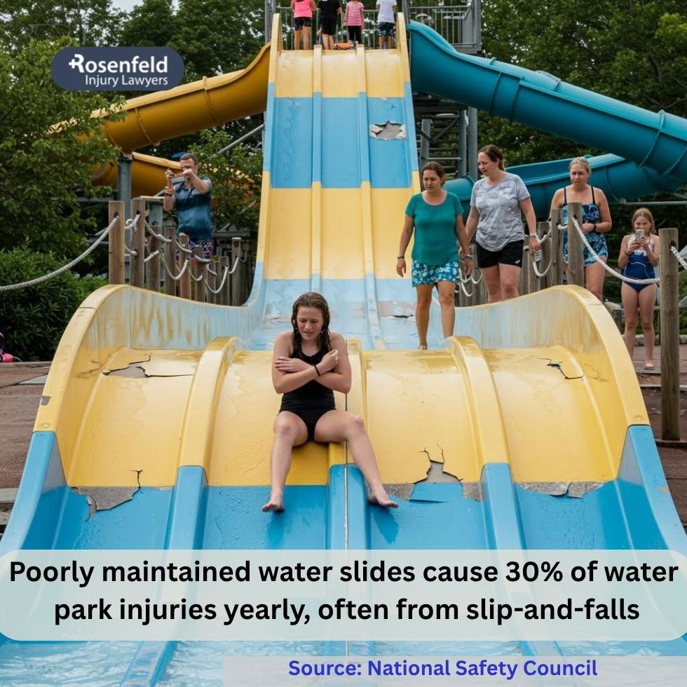 Reckless maintenance of water park attractions can lead to serious injuries
