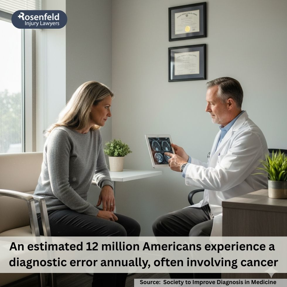 Rockford cancer misdiagnosis lawyer reviewing a medical malpractice claim with a client.