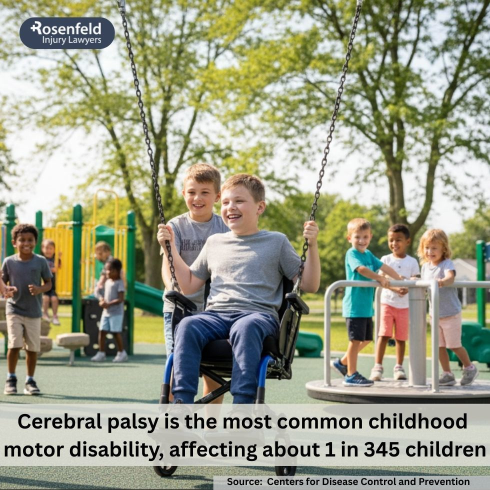 Rockford cerebral palsy lawyer reviewing medical records for a birth injury case.