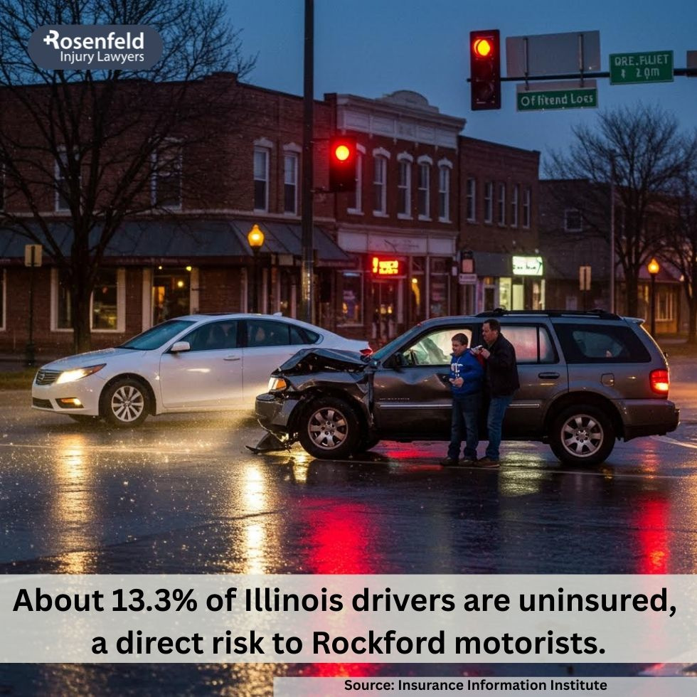 Rockford uninsured motorist accident lawyer helping car accident victims recover compensation.