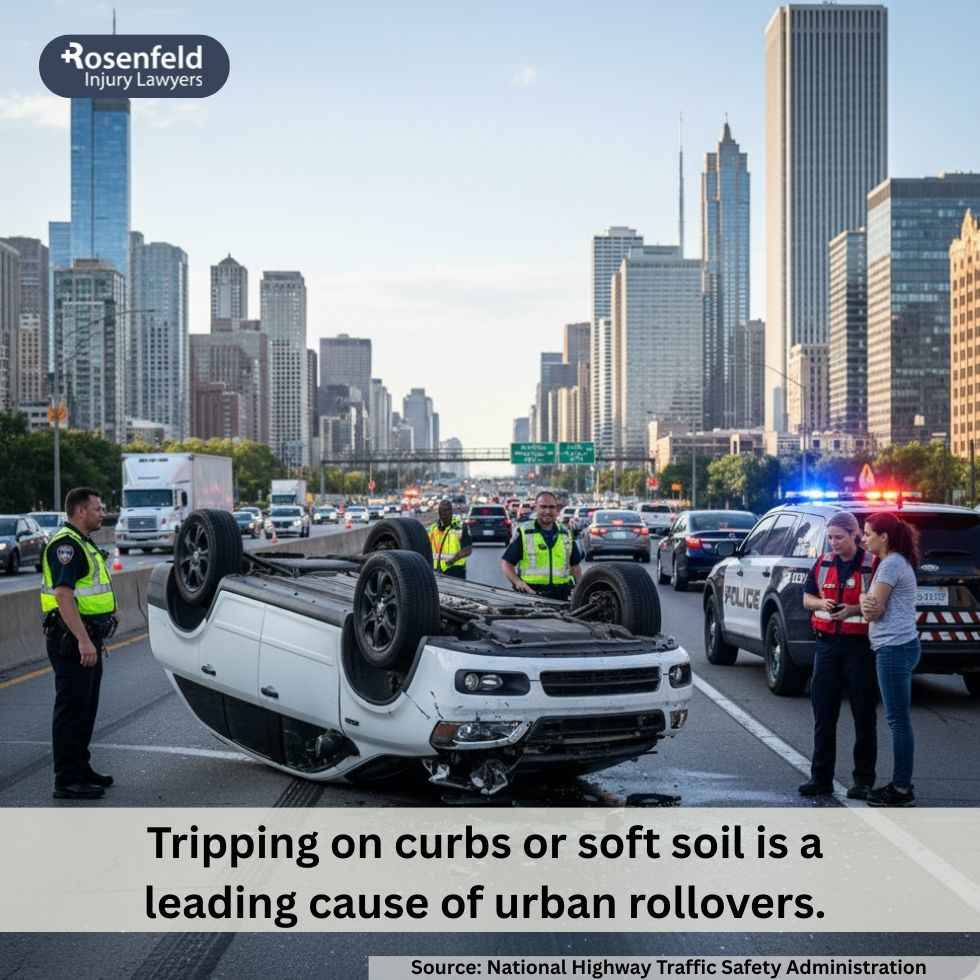 Chicago rollover accident lawyer explaining crash statistics for motor vehicle collisions