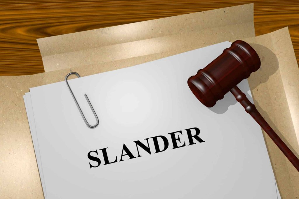 Suing Someone for Slander