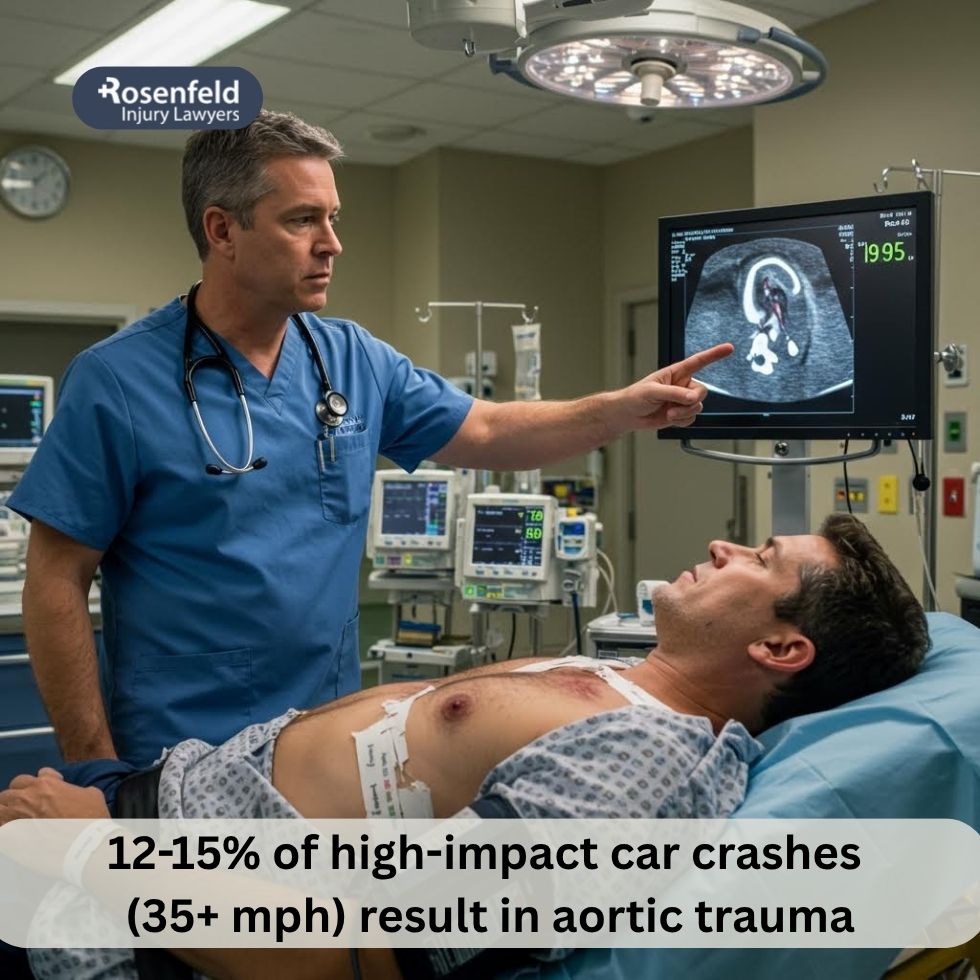 Aortic dissection injury caused by seat belt trauma in a serious car accident