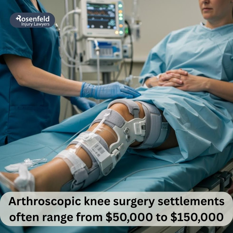 Attorney evaluating settlement for arthroscopic knee scope injury