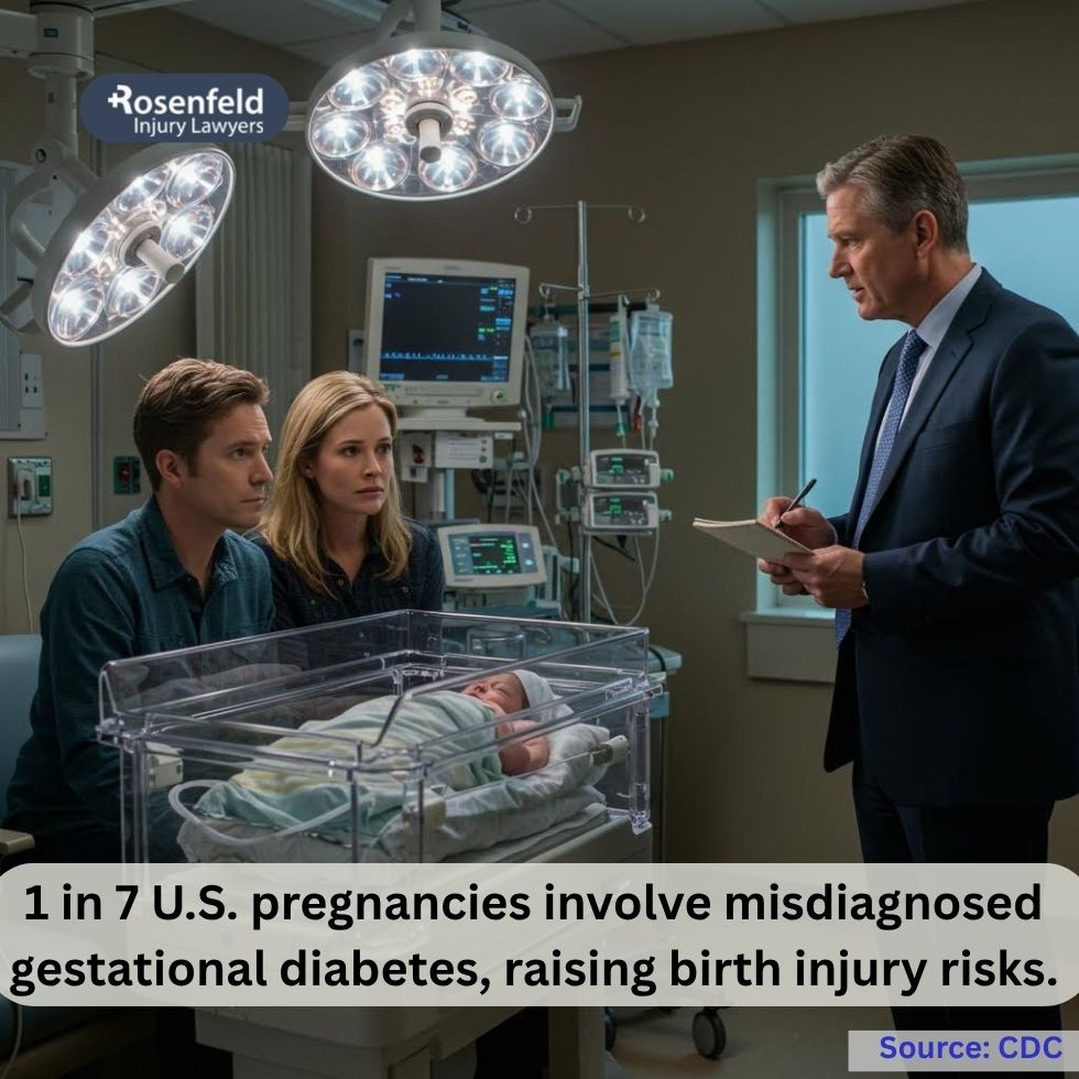 Untreated gestational diabetes leading to brachial plexus injury during delivery