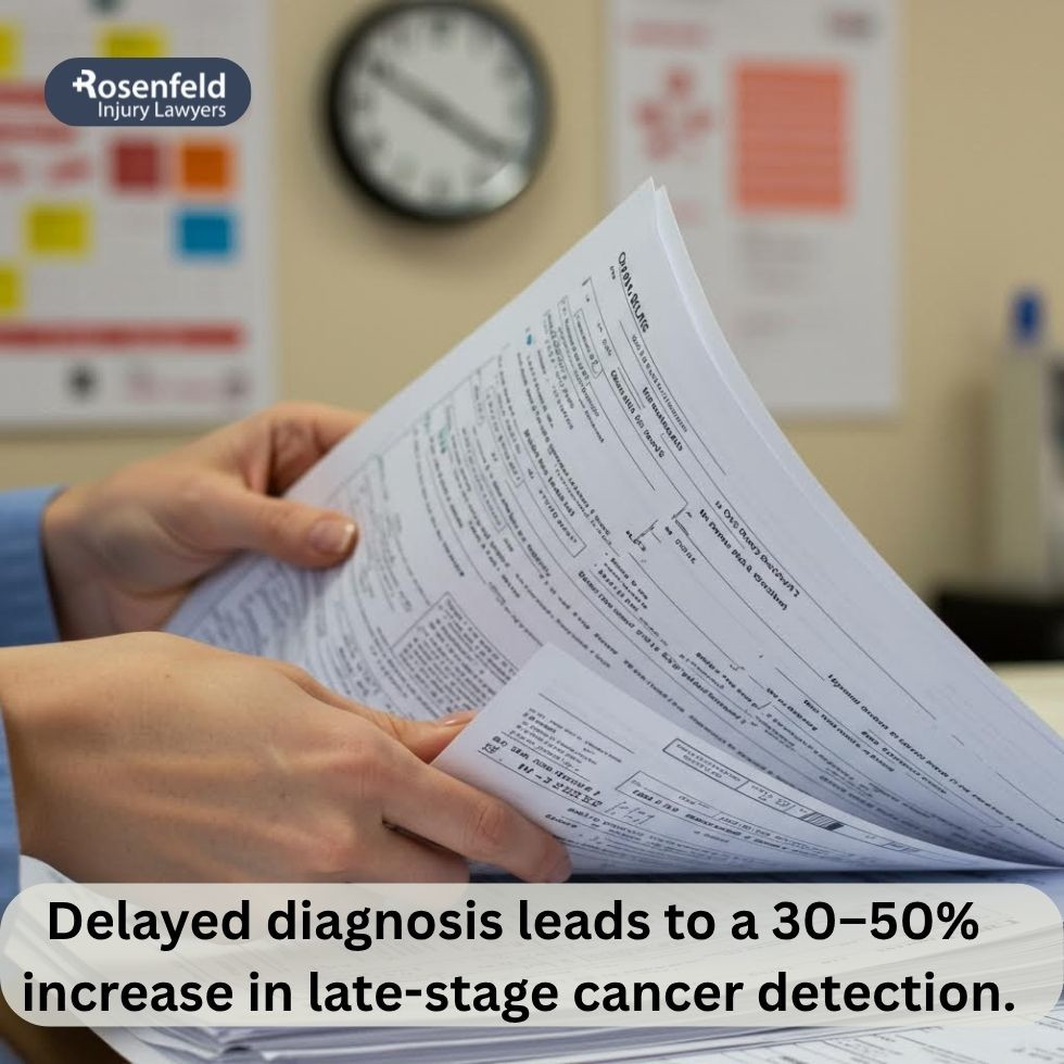 Doctor explains late-stage cancer diagnosis to a concerned patient.
