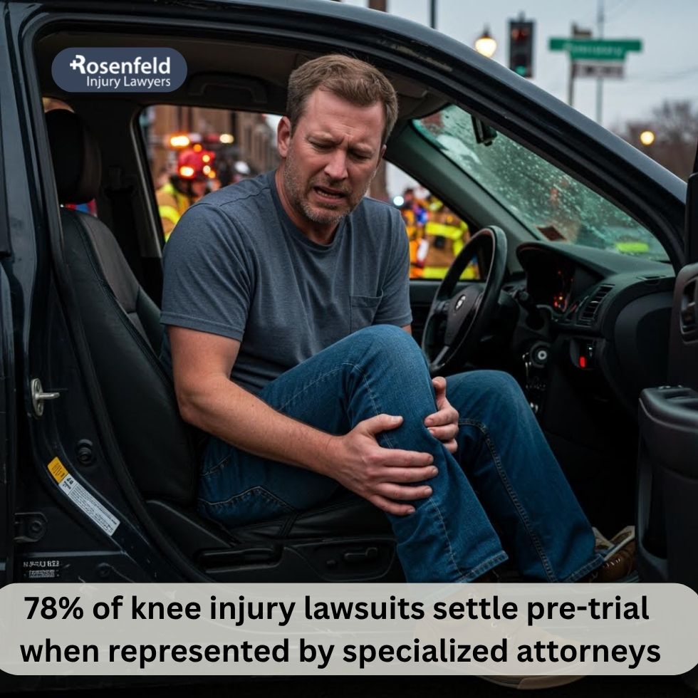 Chicago car accident victim suffering knee pain and seeking legal help