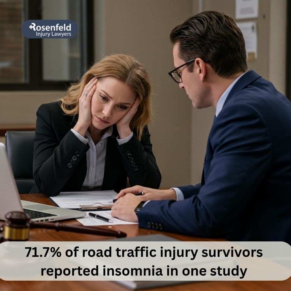 Personal injury claims for reduced sleep quality after a car accident.
