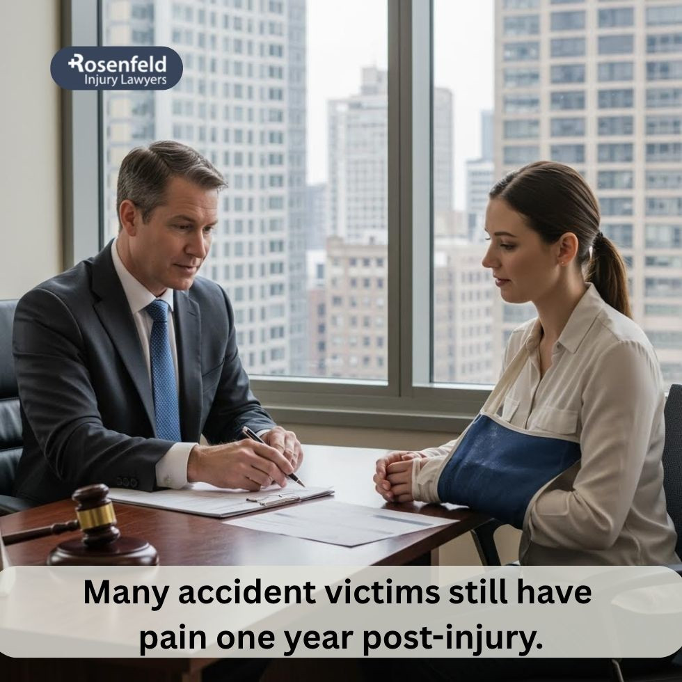 Chicago personal injury lawyer advising a client on medical care after a crash.
