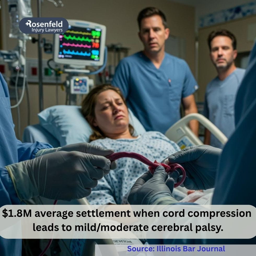 A compressed umbilical cord may limit the baby's connection to the mother’s placenta