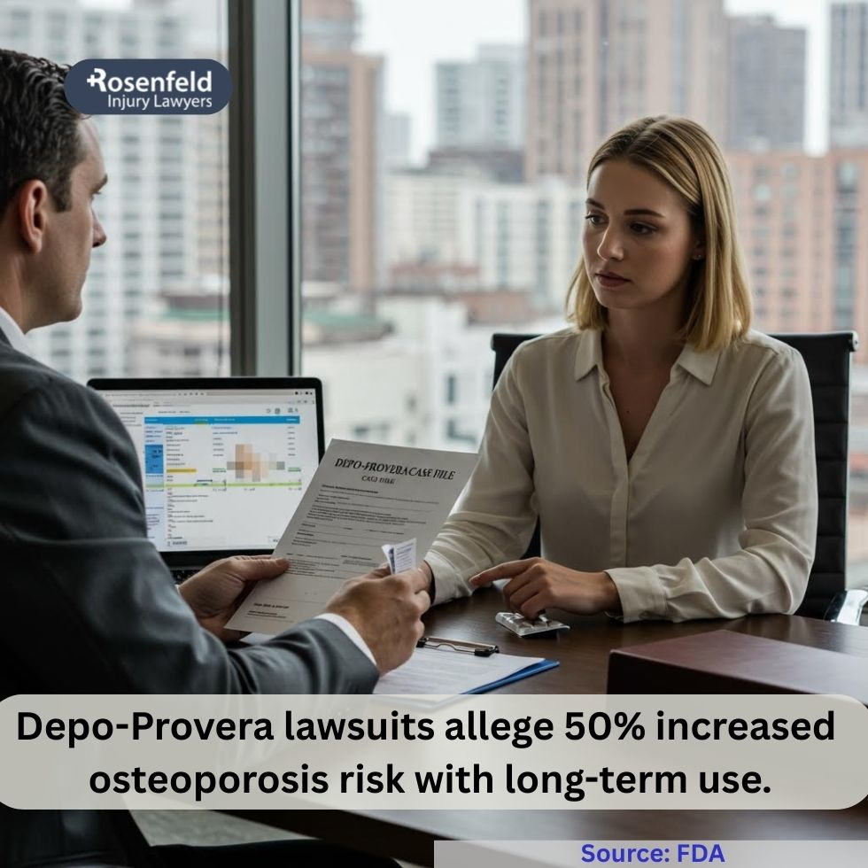 Filing lawsuits over products like Depo Provera