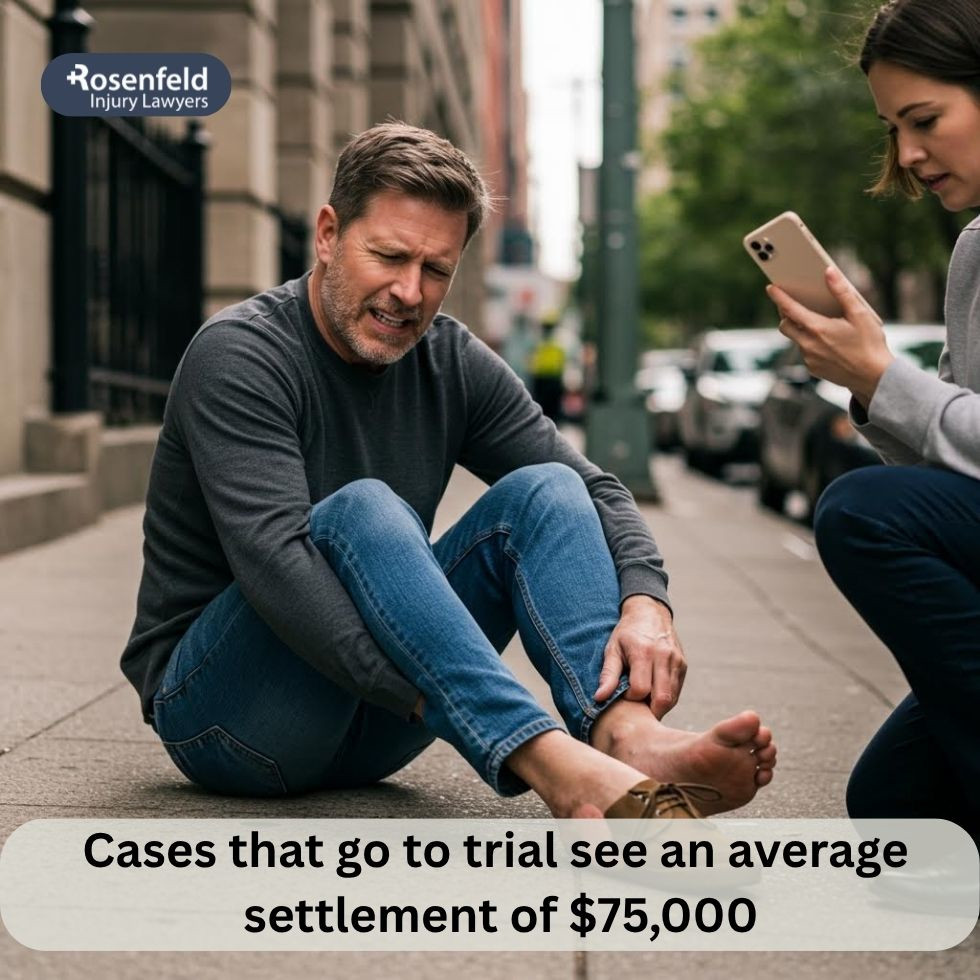 Injured person reviewing compensation options after slip and fall accident