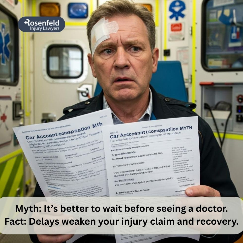 Injured driver confused about common car accident compensation myth
