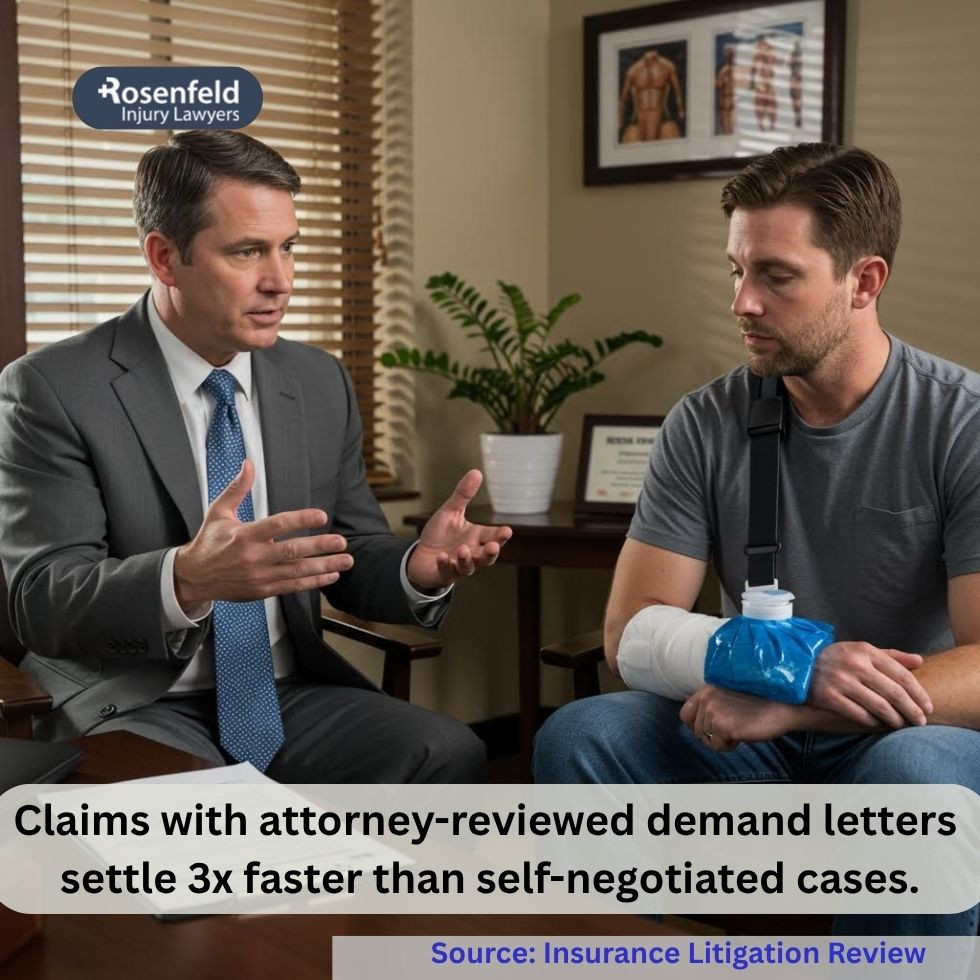 Attorney advising injured person on how to communicate with an insurance adjuster after a claim