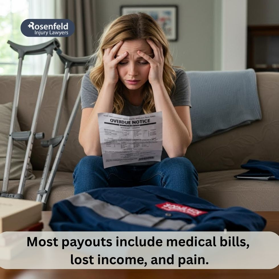 Personal injury lawyer reviewing documentation for lost wages after a car crash.
