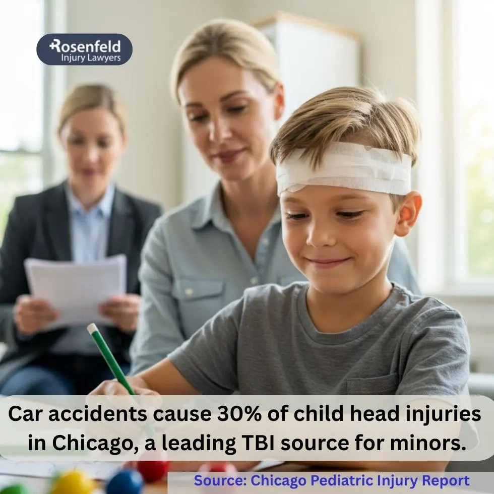Legal documents outlining medical costs after a child suffers a brain injury.