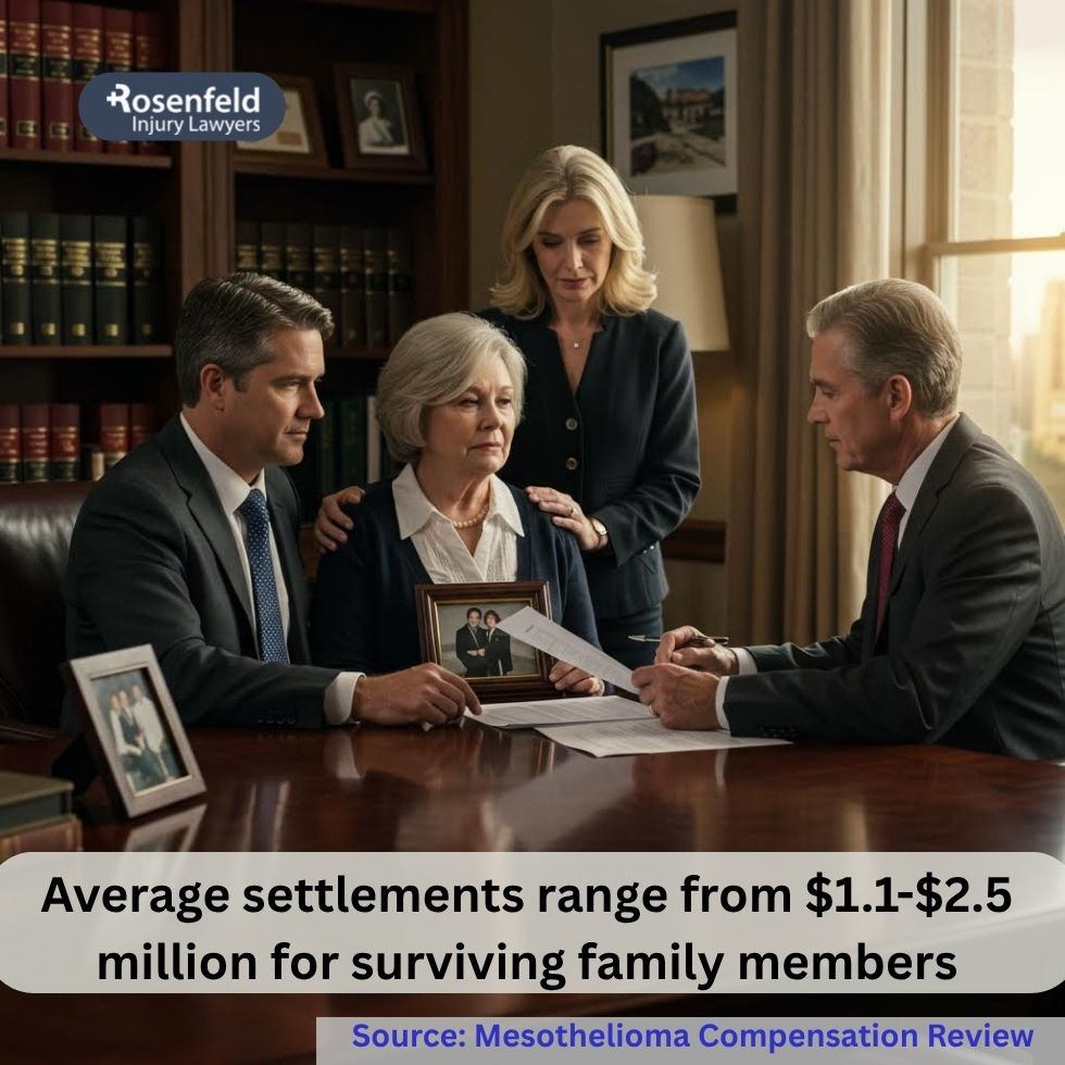 A mesothelioma lawsuit after death may lead to an average settlement for heirs