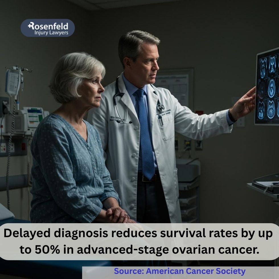 A patient suffered harm due to a misdiagnosis of ovarian cancer