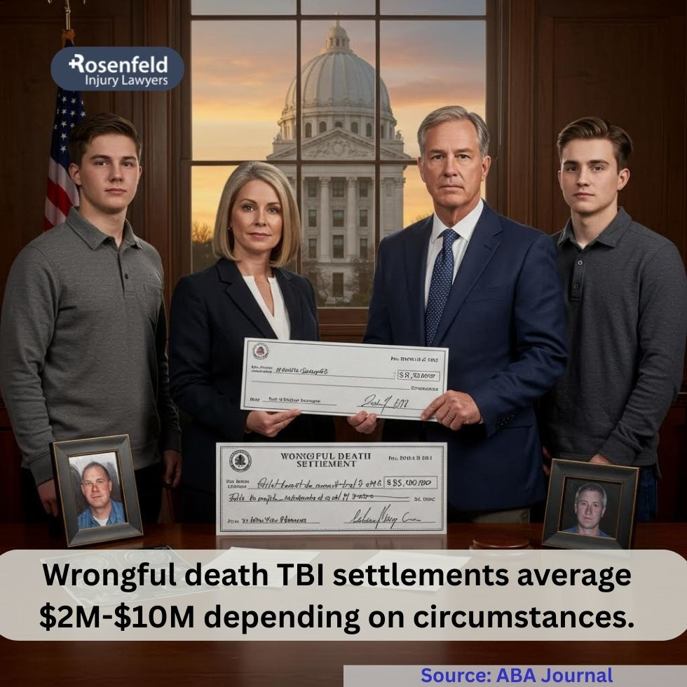 Traumatic brain injury wrongful death settlement, including punitive damages and lost income
