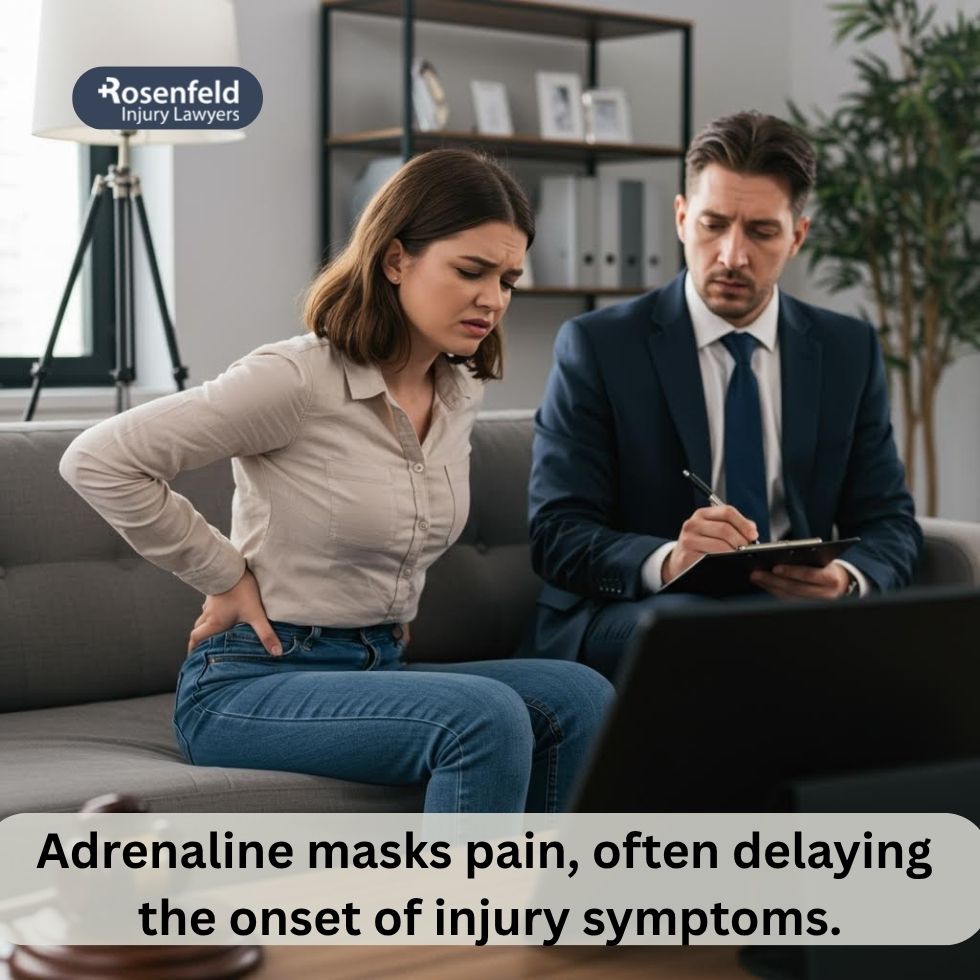 Personal injury attorney in Chicago reviewing delayed car accident injuries.