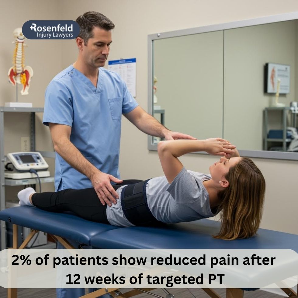 Therapy for spinal herniation following a vehicle collision