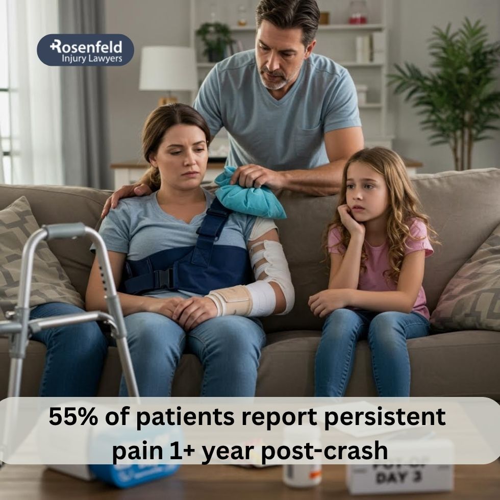 Physical therapy for a shoulder injury sustained in a car accident.