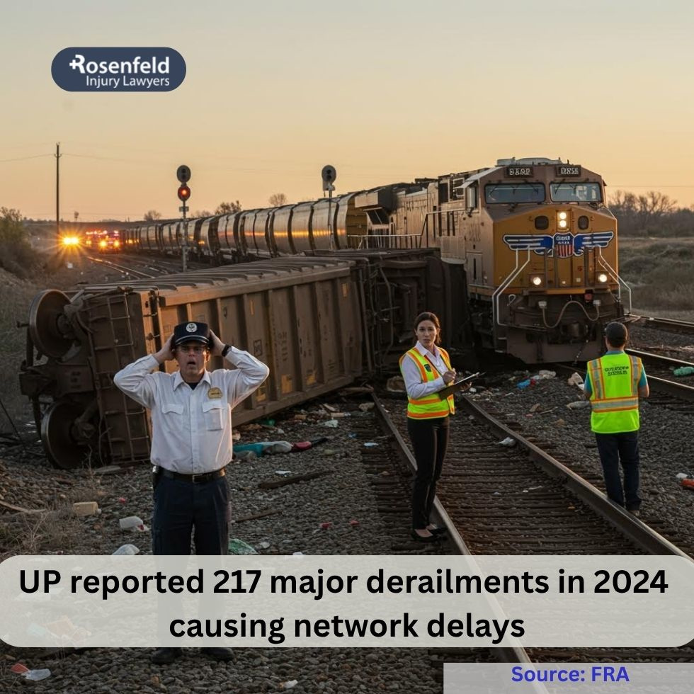 Transportation halted after a major derailment on Union Pacific rail
