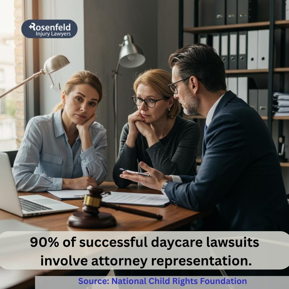 Lawyer helping parents after a child suffers abuse at daycare.
