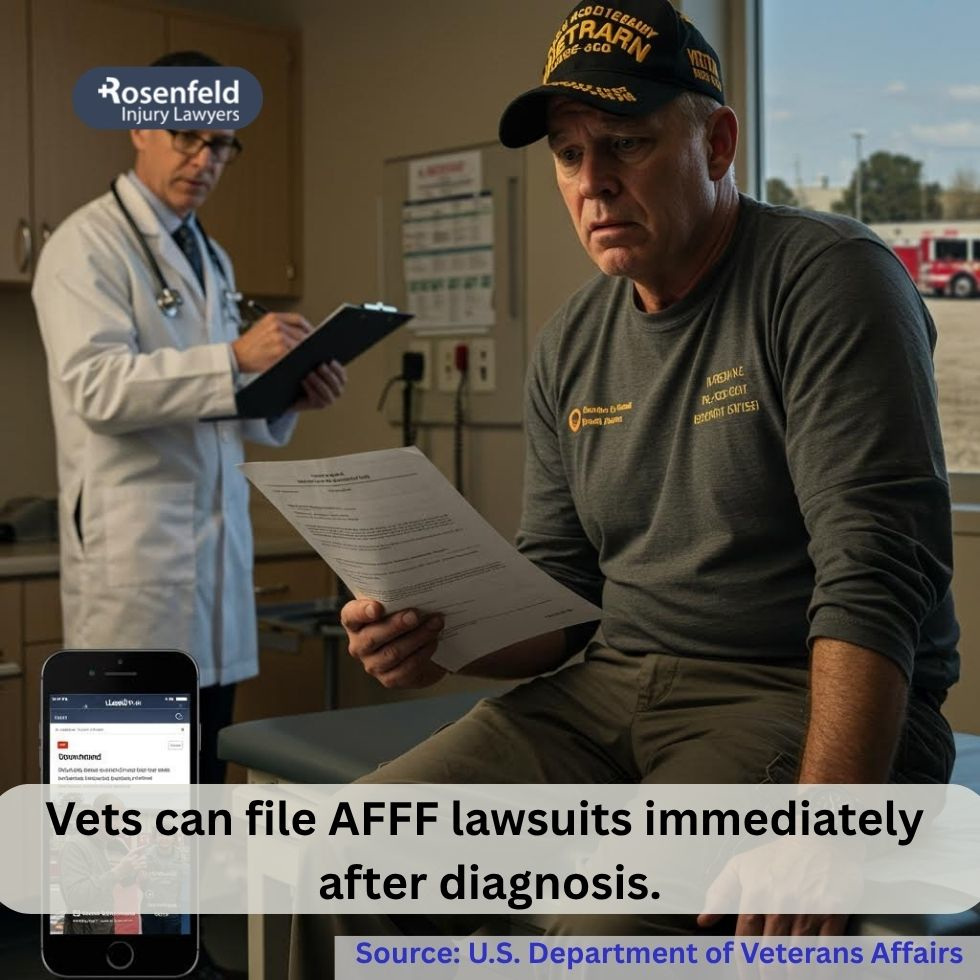 Veterans can file an AFFF lawsuit instantly after diagnosis linked to foam
