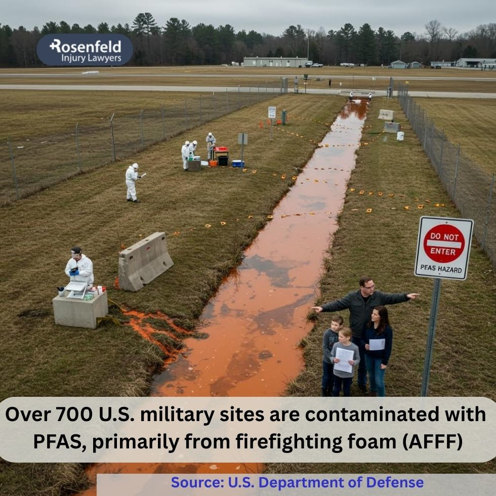 PFAS contamination at an Air Force base has sparked military lawsuits
