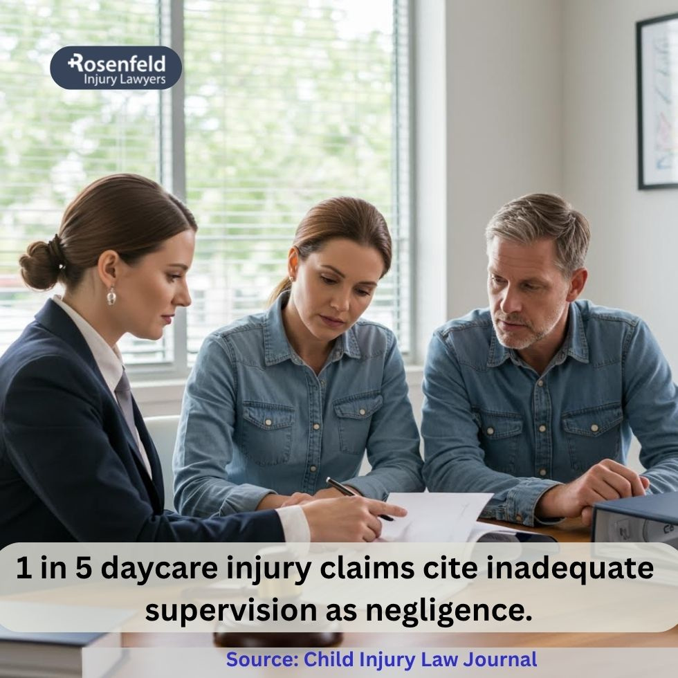 Lawyer helping parents file daycare injury lawsuit for negligence