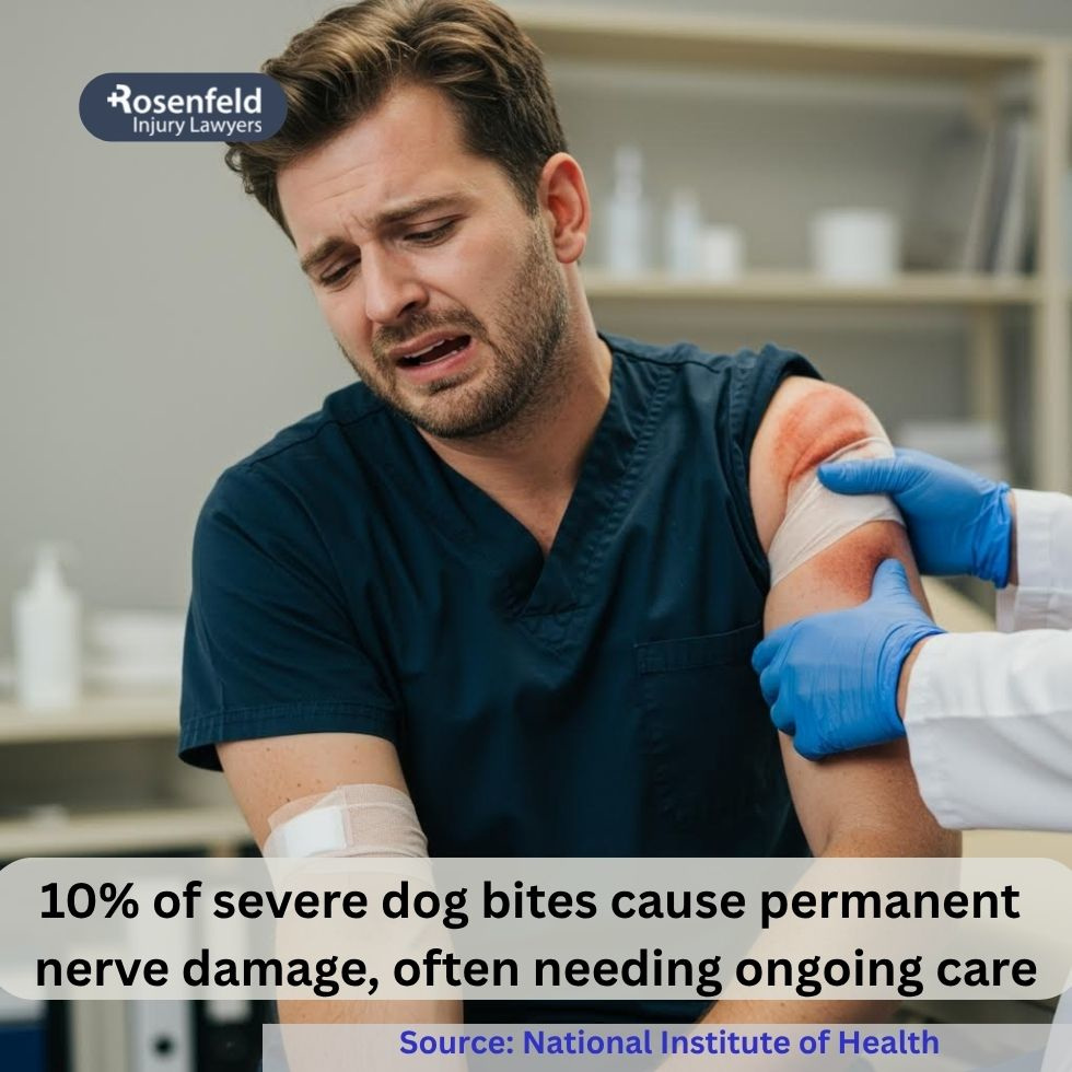Dog bite victims may suffer permanent nerve damage requiring legal and medical support