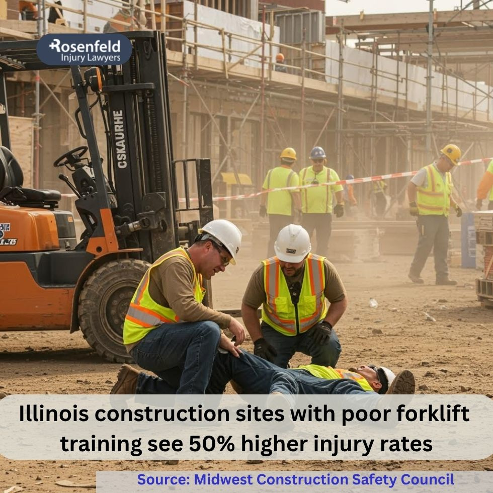 Accident involving forklift leads to injuries at Illinois construction site