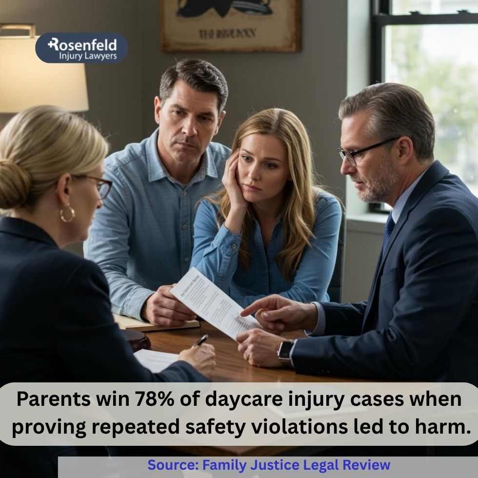 Legal action against a negligent daycare after child injuries.