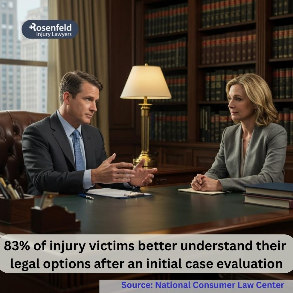 Attorney discussing personal injury cases and claims in an office setting