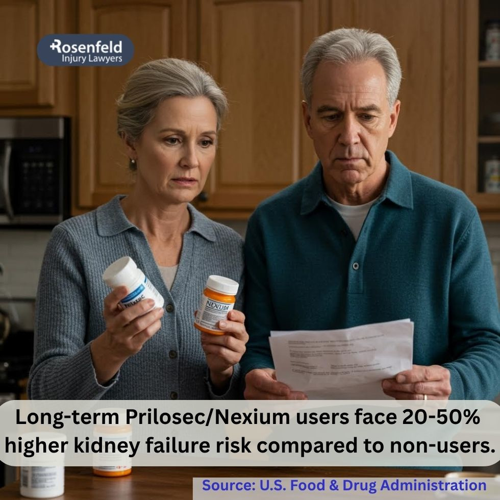 Prilosec and Nexium have been linked to kidney failure in long-term users