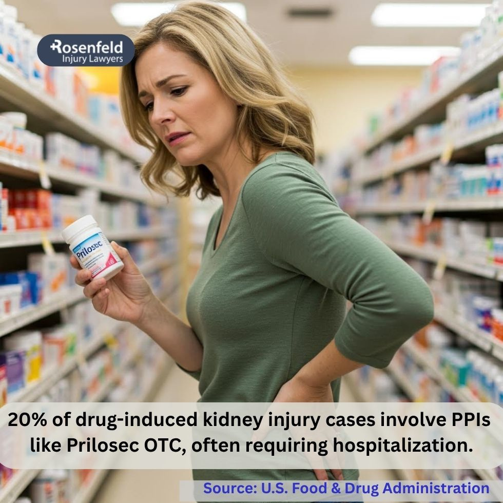 Prilosec OTC has been associated with interstitial nephritis in some patients